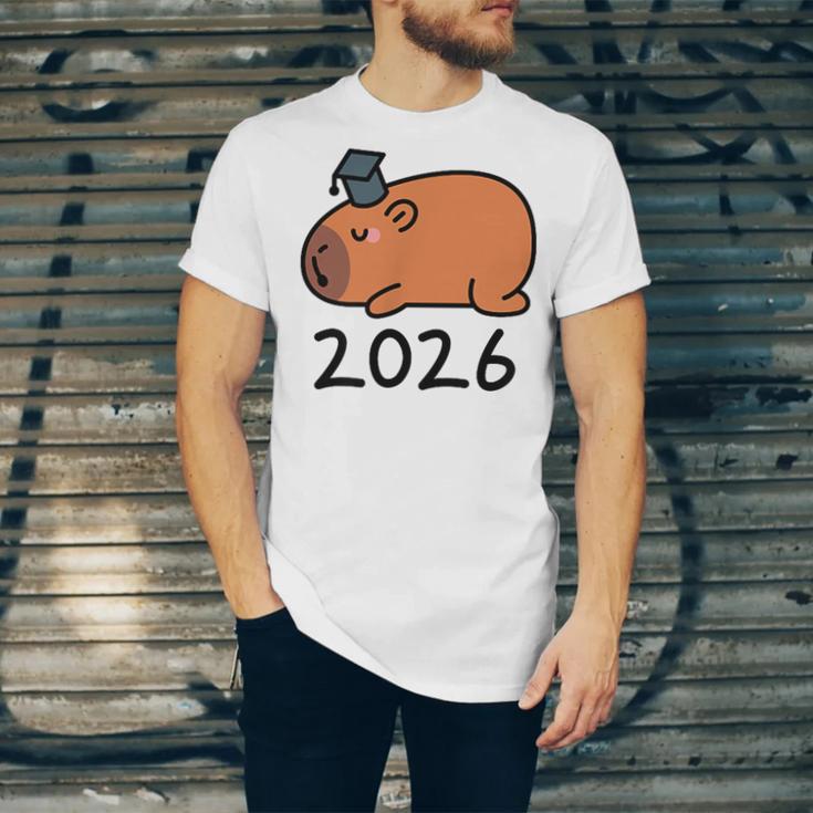 Grad Class Of 2026 Capybara Graduation Graduated Kids Unisex Jersey T-Shirt