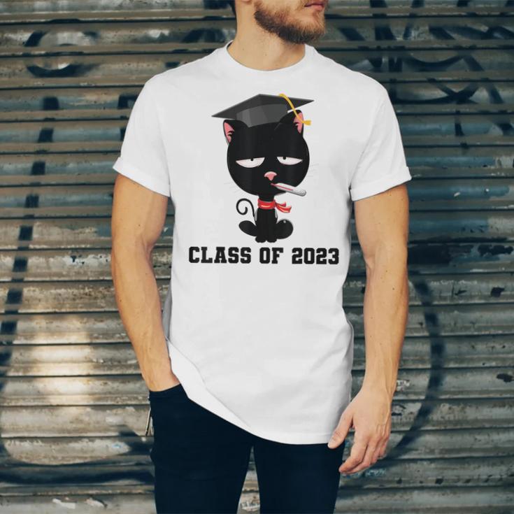 I Graduated Class Of2023 Cat Graduation Unisex Jersey T-Shirt