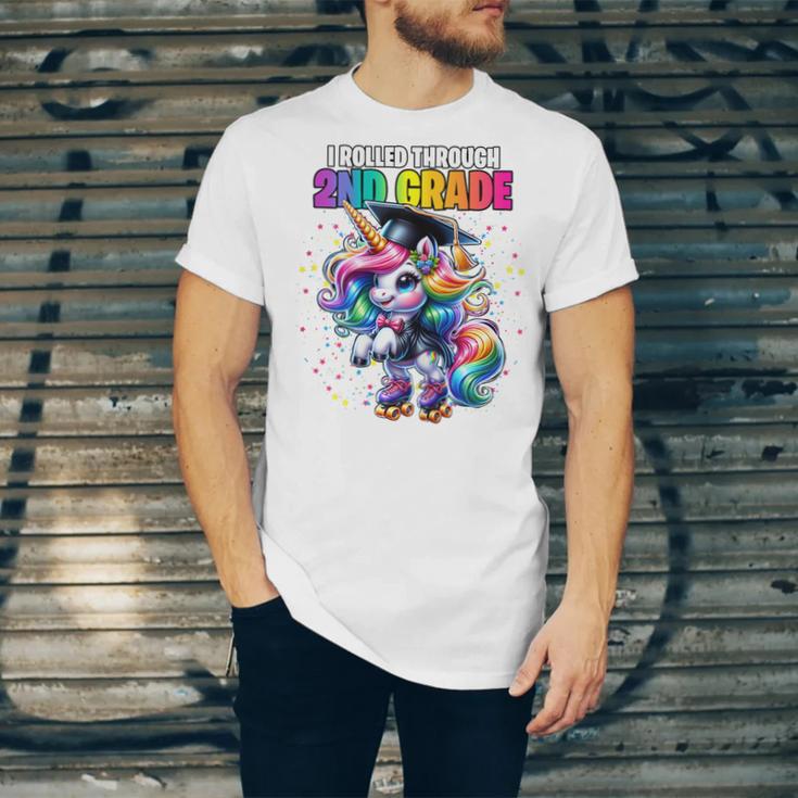 Graduation 2nd Grade Unicorn Roller Skate Girls Grad Unisex Jersey T-Shirt
