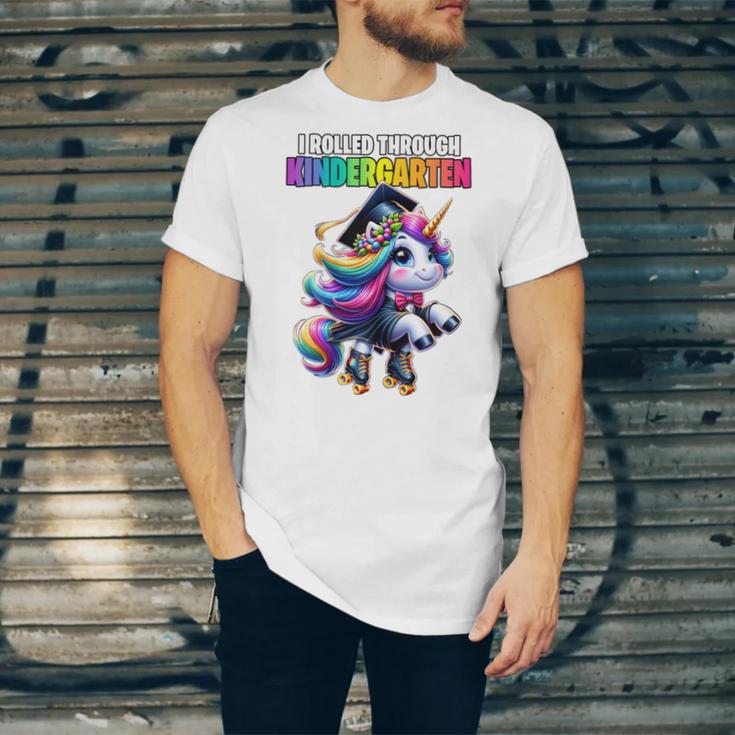 Graduation Kindergarten Unicorn Roller Skate Girls Grad Unisex Jersey T-Shirt