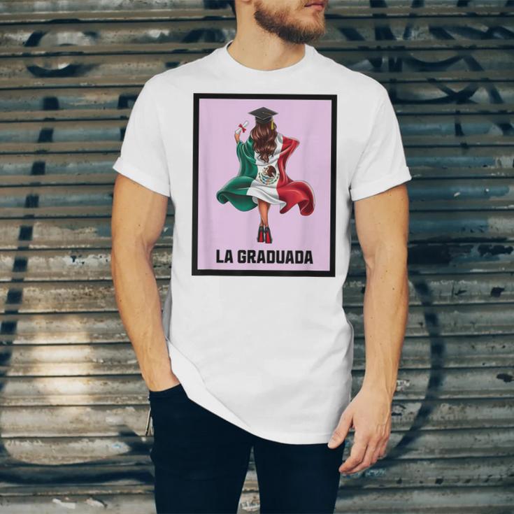 Graduation Latina Educated La Graduada Mexican Bingo Card Unisex Jersey T-Shirt