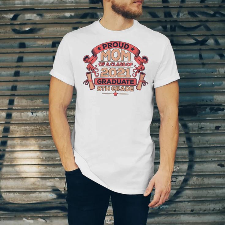 Graduation Proud Mom Of 8th Grade Graduate Unisex Jersey T-Shirt