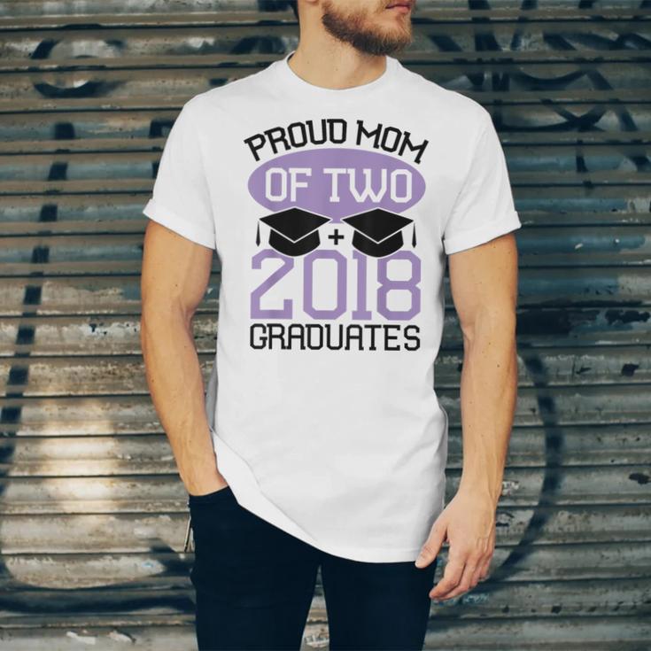 Graduation Shirt For Mom Of Twins Proud Mom Twins Tee Unisex Jersey T-Shirt