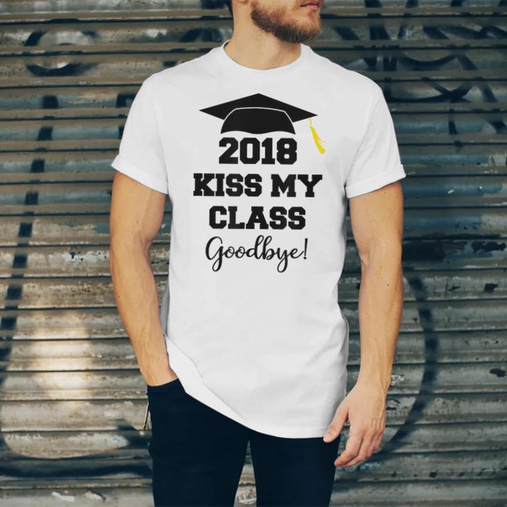 GraduationShirt Kiss My Class 2018 Goodbye Unisex Jersey T-Shirt