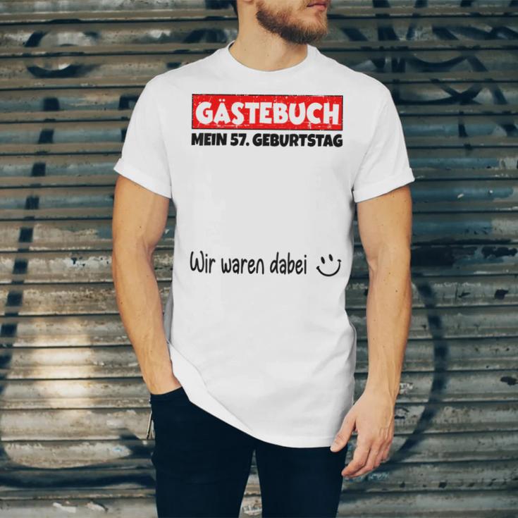 Guest Book Wir Waren Dabei Mein 57 Geburtstag German Unisex Jersey T-Shirt