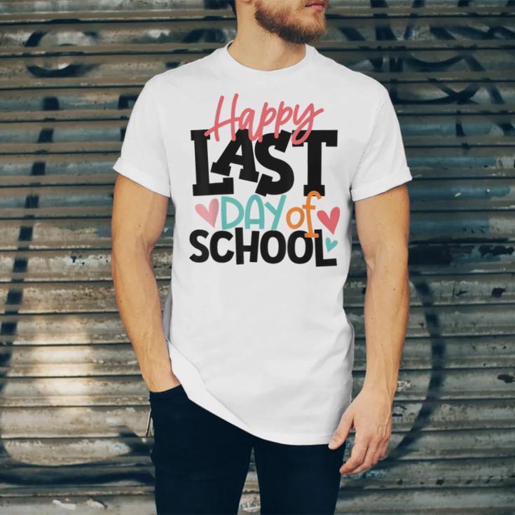 Happy Last Day Of School Kids Teacher Student Graduation Unisex Jersey T-Shirt