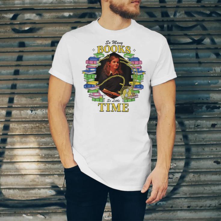 Harry Potter Hermione So Many Books So Little Time Portrait Unisex Jersey T-Shirt
