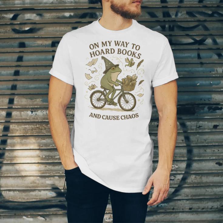 On My Way To Hoard Books And Cause Chaos Tom Foolery Unisex Jersey T-Shirt On My Way To Hoard Books And Cause Chaos Tom Foolery Unisex Jersey T-Shirt