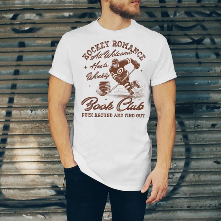 Hockey Romance Smut Reader Book Club Book Lover Bookish Unisex Jersey T-Shirt