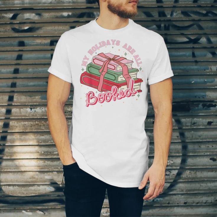 My Holidays Are All Booked Christmas Reading Books Bookish Unisex Jersey T-Shirt