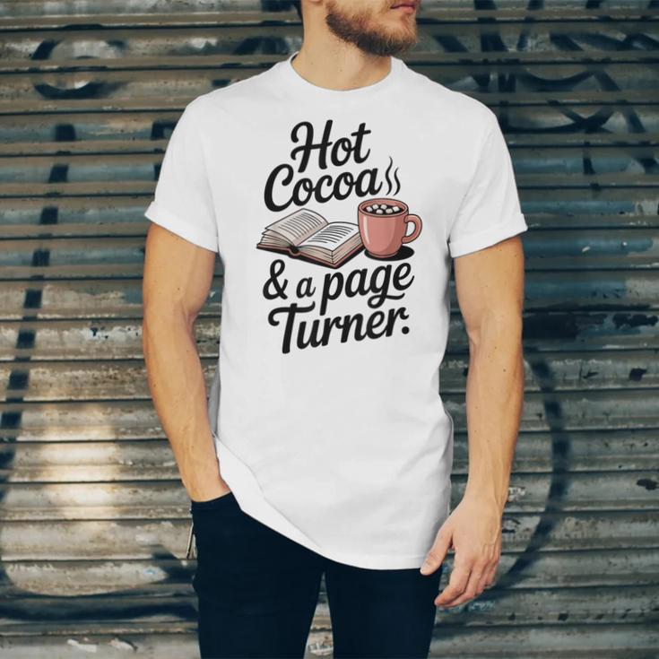 Hot Cocoa And a Page Turner Book Lovers Hot Chocolate Unisex Jersey T-Shirt Hot Cocoa And a Page Turner Book Lovers Hot Chocolate Unisex Jersey T-Shirt