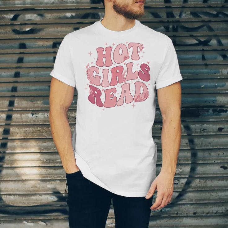 Hot Girls Read Cute Book Lover Reading Club Unisex Jersey T-Shirt