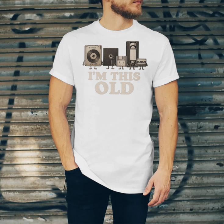 I’m This Old Retro Tech Nostalgia For 70s 80s Premium Tri-Blend Unisex Jersey T-Shirt