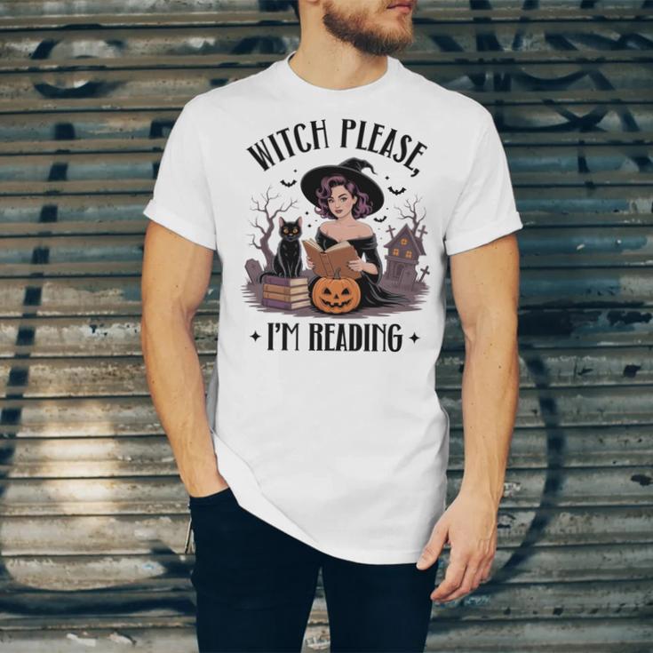 I'm Reading Halloween Witch Book Lover Unisex Jersey T-Shirt