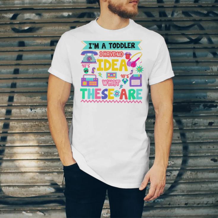 I'm A Toddler I Have No Ideas Retro Vintage 90s Nostalgia Premium Tri-Blend Unisex Jersey T-Shirt