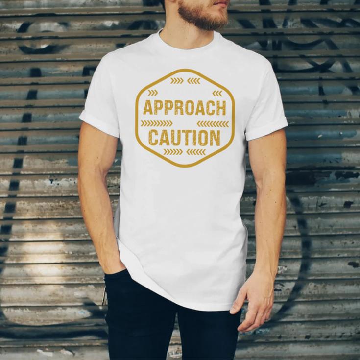 Introvert Approach With Caution For Introverted People Unisex Jersey T-Shirt Introvert Approach With Caution For Introverted People Unisex Jersey T-Shirt