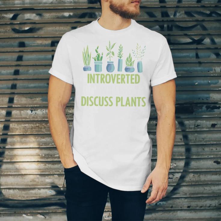 Introvert Farming Life Gardening For Geeky Plant Lover Unisex Jersey T-Shirt