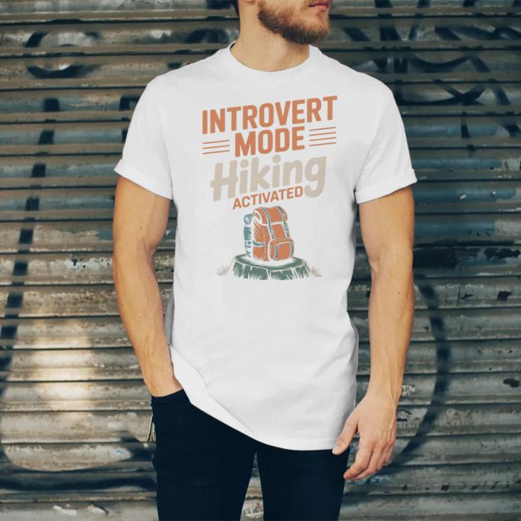 Introvert Mode Hiking Activated Hiker Unisex Jersey T-Shirt