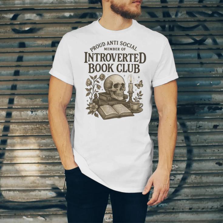 Introverted Book Club Member Anti Social Reader Unisex Jersey T-Shirt