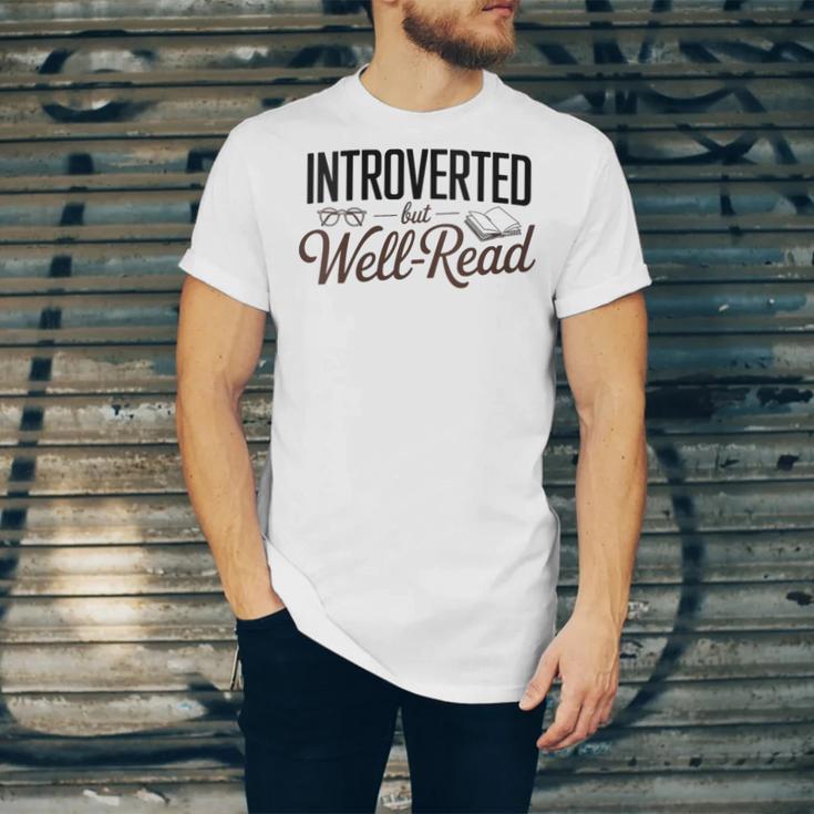 Introverted But Well-Read Book Lover Unisex Jersey T-Shirt Introverted But Well-Read Book Lover Unisex Jersey T-Shirt