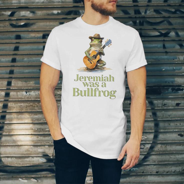 Jeremiah Was A Bullfrog A Classic Rock Nostalgia Trip Premium Tri-Blend Unisex Jersey T-Shirt Jeremiah Was A Bullfrog A Classic Rock Nostalgia Trip Premium Tri-Blend Unisex Jersey T-Shirt