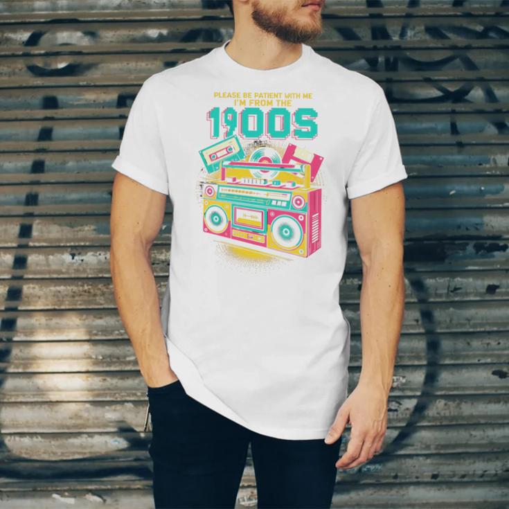 Joke 90s Please Be Patient With Me I'm From The 1900s Premium Tri-Blend Unisex Jersey T-Shirt