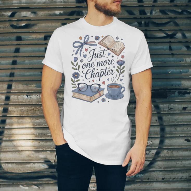 Just One More Chapter Book Lover Reading Quote Unisex Jersey T-Shirt
