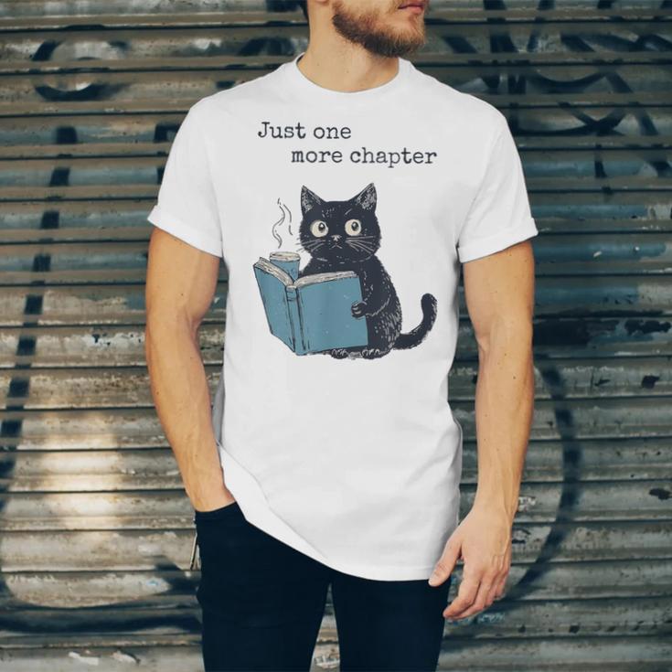 Just One More Chapter Bookworm Cat Book Lover Unisex Jersey T-Shirt Just One More Chapter Bookworm Cat Book Lover Unisex Jersey T-Shirt