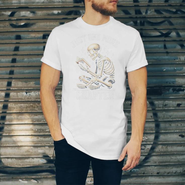 Just One More Chapter Reading Skeleton Book Lover Premium Tri-Blend Unisex Jersey T-Shirt Just One More Chapter Reading Skeleton Book Lover Premium Tri-Blend Unisex Jersey T-Shirt