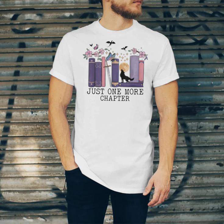 Just One More Chapter Romantasy Book Dragon Bookworm Bookish Unisex Jersey T-Shirt