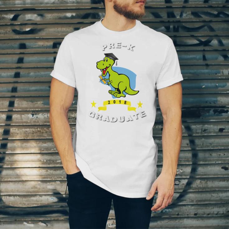 Kids Dinosaur Pre-K Graduation TShirt Kids Preschool Graduation Unisex Jersey T-Shirt