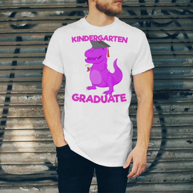 Kids Kindergarten Graduation Idea For Girls Dinosaur Unisex Jersey T-Shirt