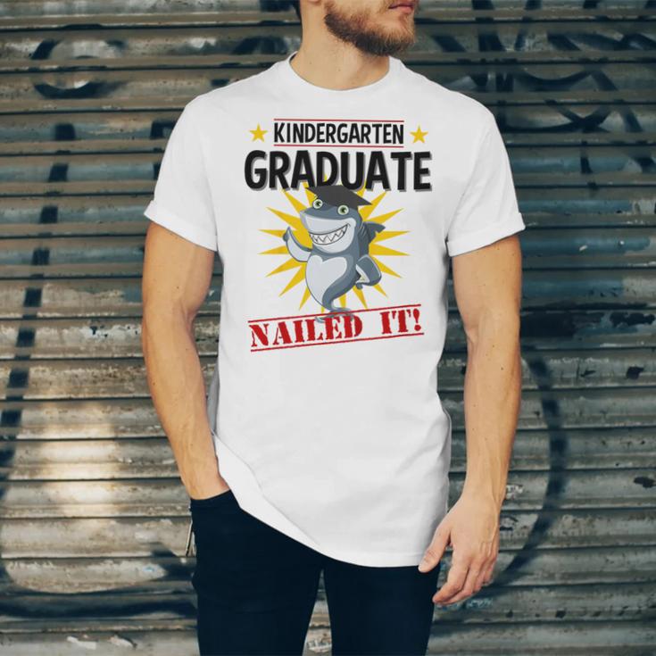 Kids Kindergarten Nailed It Shirt 2019 Shark Graduation Tee Unisex Jersey T-Shirt