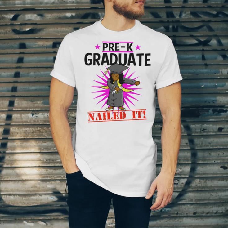 Kids Pre K Graduation Flossing Girl Nailed It Graduate Girls Unisex Jersey T-Shirt
