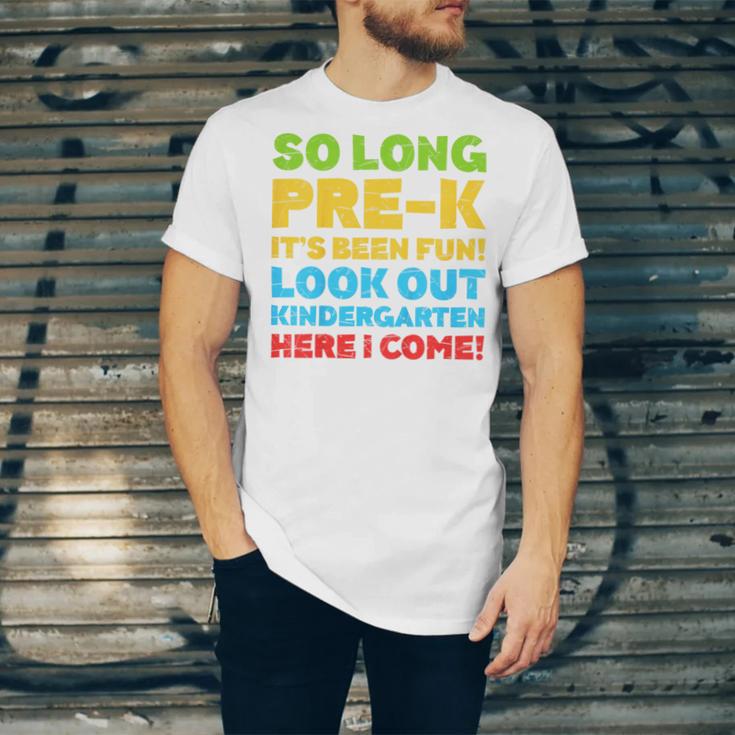 Kids So Long PRE-K It's Been Fun Shirt Boy Girl Graduation Unisex Jersey T-Shirt