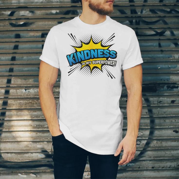 Kindness Is My Superpower Retro Comic Book T-Shirt Unisex Jersey T-Shirt
