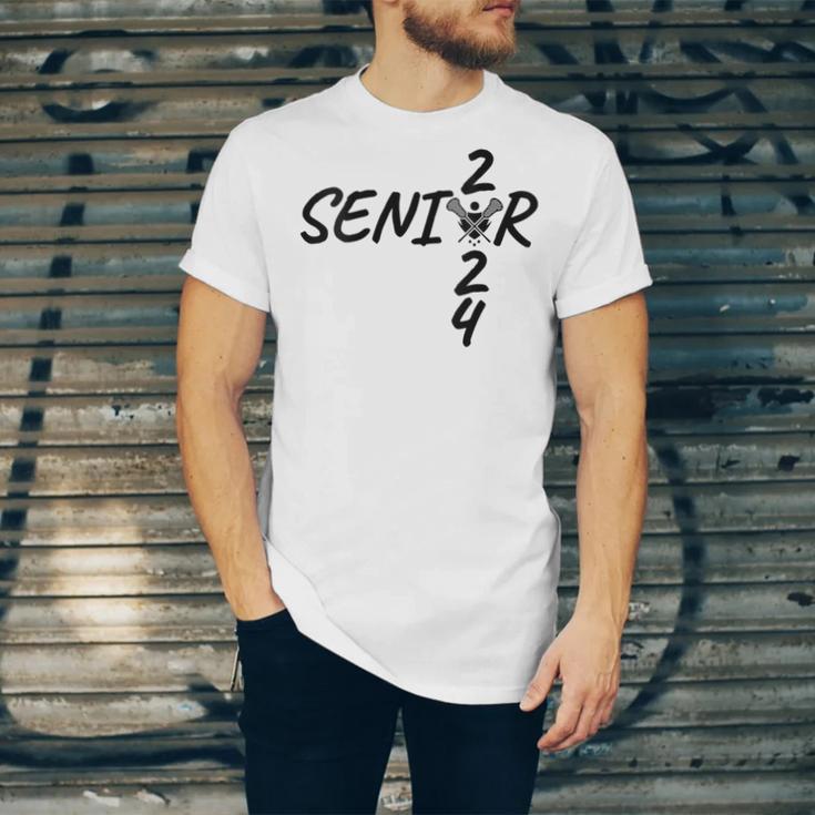 Lacrosse Senior 2024 Sticks And Ball Graduation Unisex Jersey T-Shirt