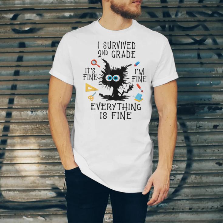 Last Day Of School Student Graduation I Survived 2nd Grade Unisex Jersey T-Shirt