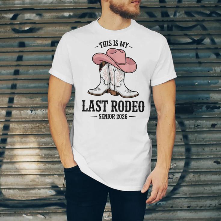 This Is My Last Rodeo Senior 2026 Cowgirl Graduation Unisex Jersey T-Shirt