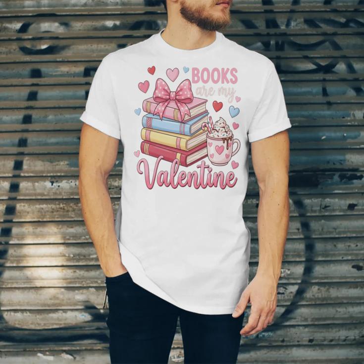 Librarian Books Are My Valentine Teacher Valentines Teach Unisex Jersey T-Shirt Librarian Books Are My Valentine Teacher Valentines Teach Unisex Jersey T-Shirt