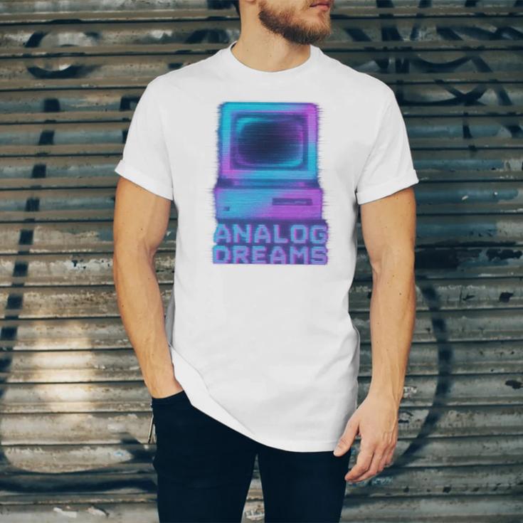 Lofi Reverie Analog Dreams Pixel 90s Desktop VHS Nostalgia Unisex Jersey T-Shirt