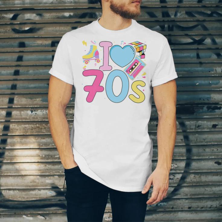 I Love 70's Retro Style Nostalgia Vibe 1970's Party Premium Tri-Blend Unisex Jersey T-Shirt I Love 70's Retro Style Nostalgia Vibe 1970's Party Premium Tri-Blend Unisex Jersey T-Shirt