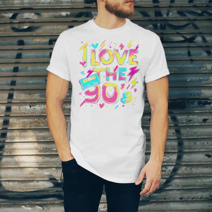 I Love The 90'S 90s Retro Nostalgia Premium Tri-Blend Unisex Jersey T-Shirt I Love The 90'S 90s Retro Nostalgia Premium Tri-Blend Unisex Jersey T-Shirt
