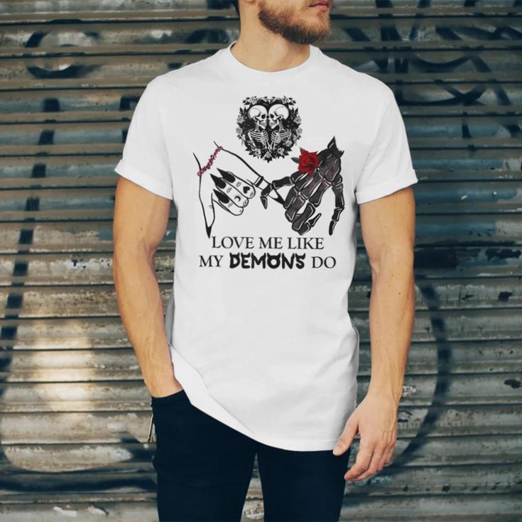 Love Me Like My Demons Do Dark Romance Merch Smutty Book Unisex Jersey T-Shirt