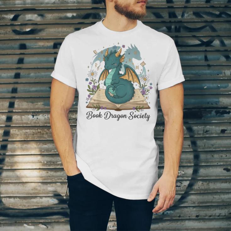 Magical Book Dragon Fantasy Reading Enthusiast Art Unisex Jersey T-Shirt Magical Book Dragon Fantasy Reading Enthusiast Art Unisex Jersey T-Shirt