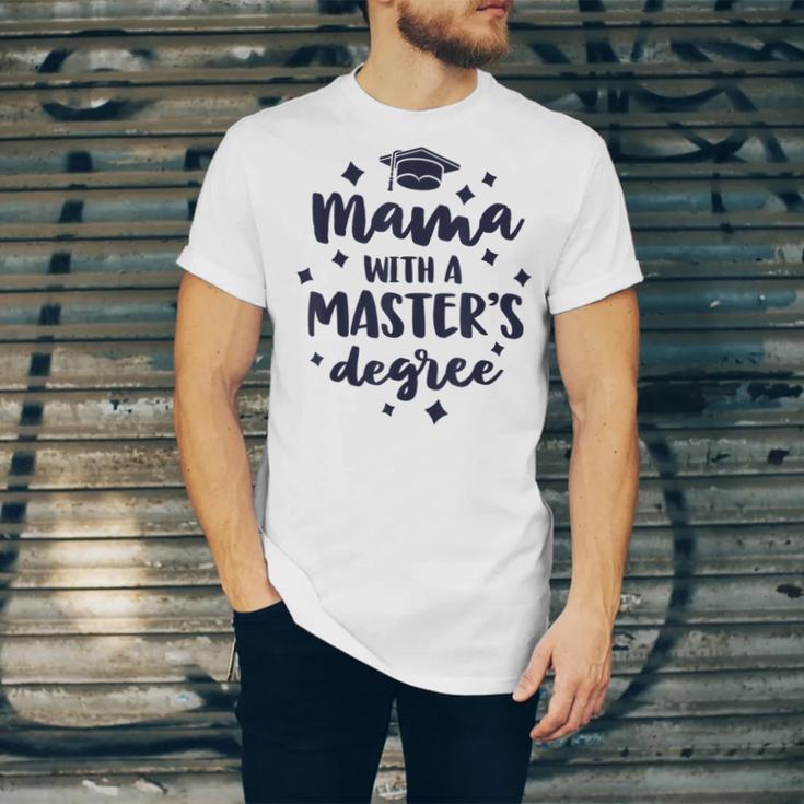 Mama With A Masters Degree Graduation Ceremony Mom Unisex Jersey T-Shirt
