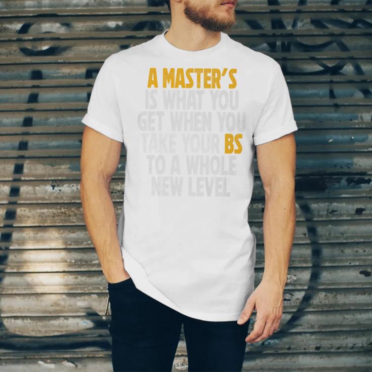Master Degree When You Take Bs To New Level Graduation Premium Unisex Jersey T-Shirt