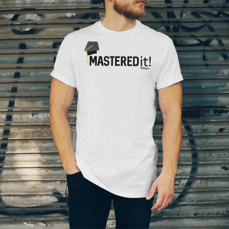 Masters Degree Graduation For Him Her Diploma T-Shirt Unisex Jersey T-Shirt