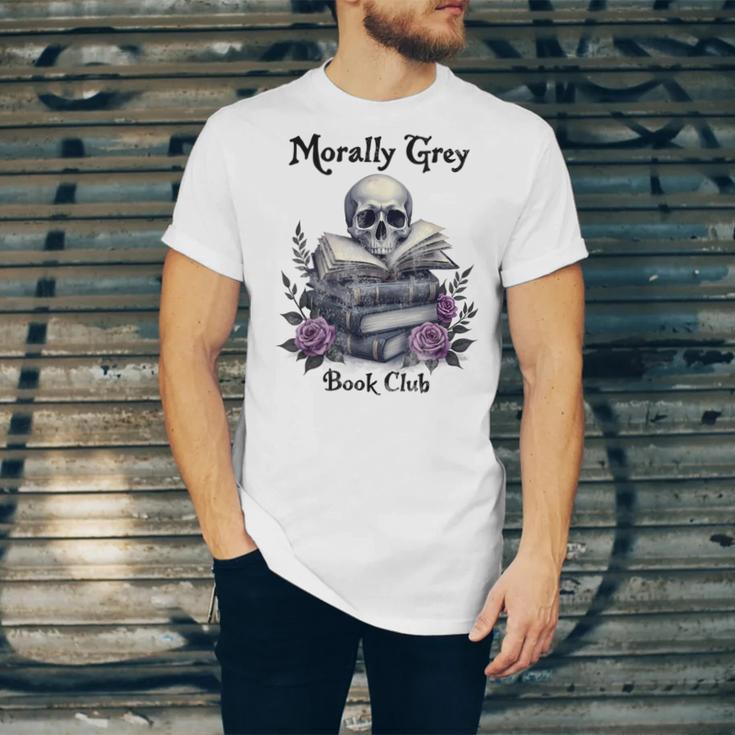Morally Grey Book Club Gothic Vintage Style Unisex Jersey T-Shirt Morally Grey Book Club Gothic Vintage Style Unisex Jersey T-Shirt