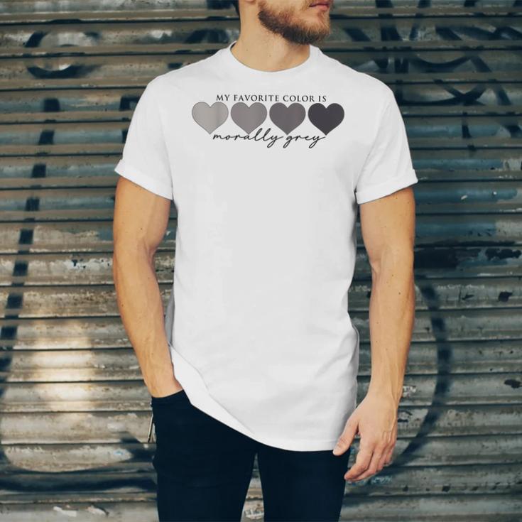Morally Grey Is My Favorite Color Books Love Bookish Unisex Jersey T-Shirt